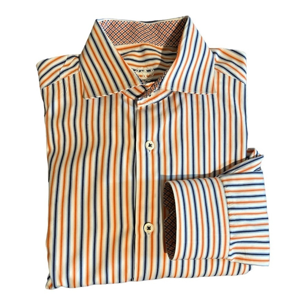 Bugatchi Uomo Button Down Striped Long Sleeve Dre… - image 5
